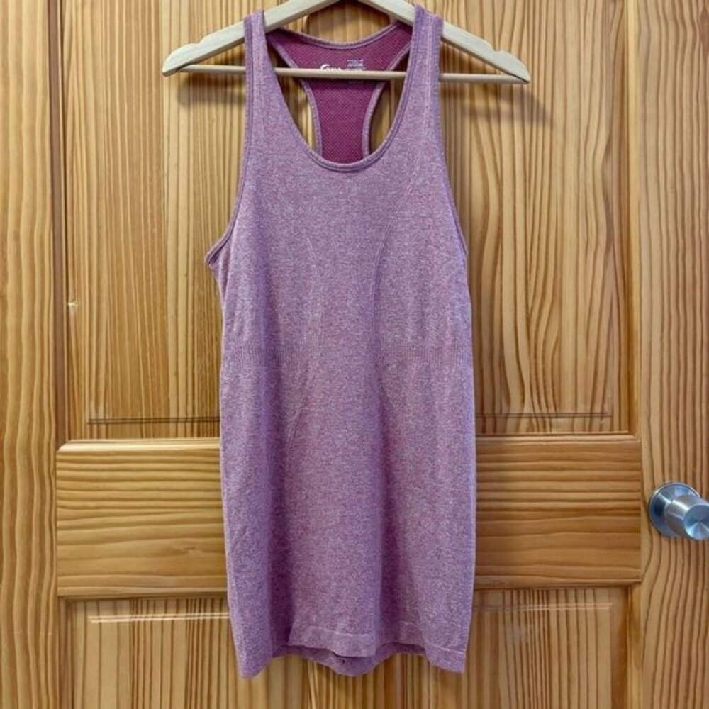 Zyia Active pink workout tank top tunic length racerback extra small XS